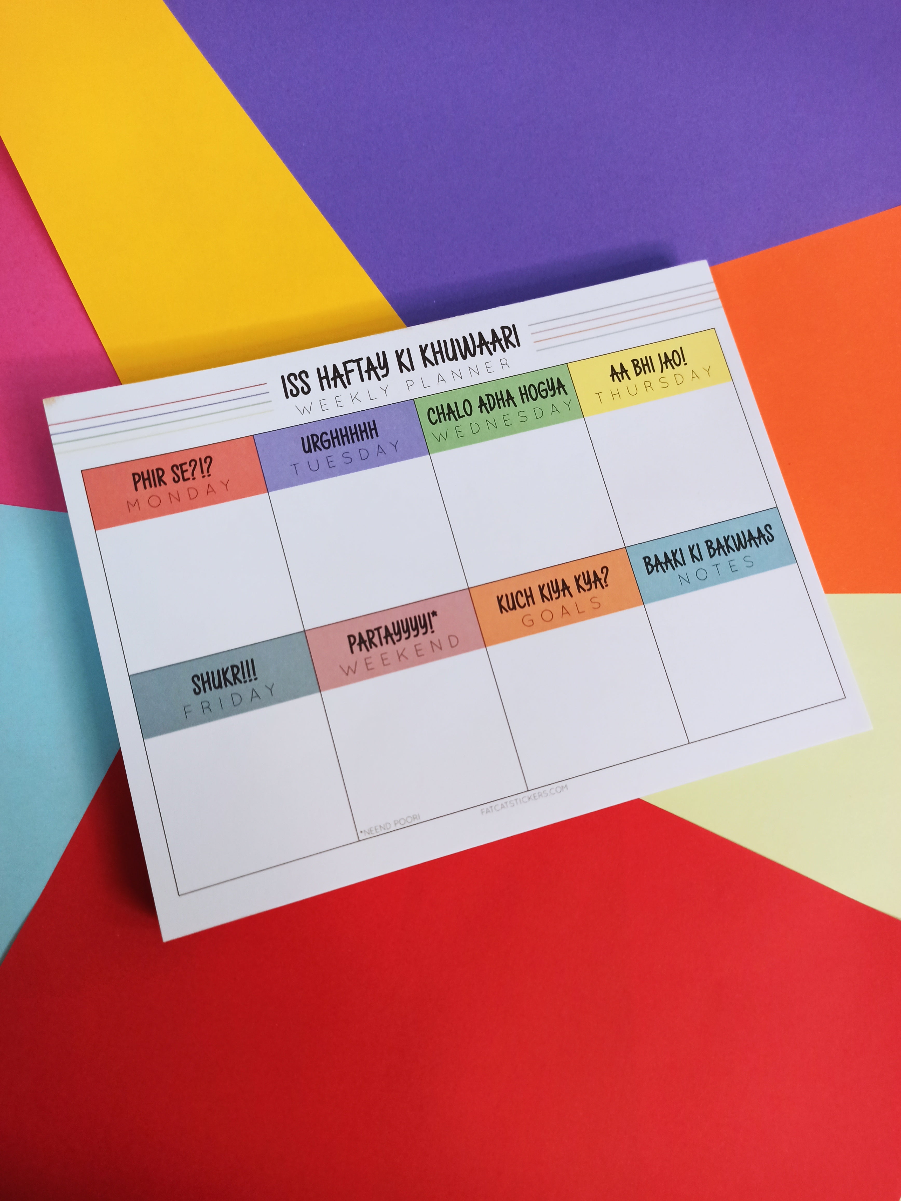 Khuwaari - Weekly Planner